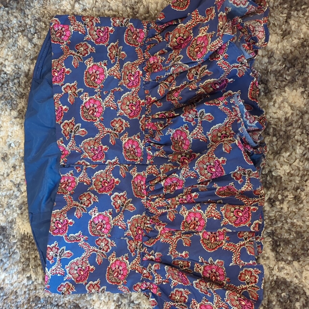 J Crew Strapless Peplum Top - Picture 5 of 6